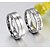ieftine Inele-Inel de logodna Zirconiu Cubic Titan Zirconiu Cubic Oțel titan Prinţesă Clasic / Pentru femei / Bărbați / Seturi de inele / Nuntă