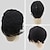 levne Motýlkové spony-černé paruky pro muže syntetická paruka výstřední rovná výstřední rovný vrstvený sestřih paruka krátká přírodní černá #1b syntetické vlasy pánská přírodní linie vlasů černá