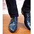 رخيصةأون أحذية أوكسفورد للرجال-رجالي أوكسفورد أحذية الراحة الأعمال التجارية فضفاض جلد ظبي PU أسود أزرق الربيع الخريف / EU40