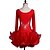 cheap Latin Dancewear-Latin Dance Dresses Women&#039;s Performance Spandex Cascading Ruffles / Crystals / Rhinestones Long Sleeve Dress