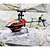 billige RC Helikopter-Radiostyrt Helikopter WL Toys V933 6CH 2.4G Børsteløs Elektrisk - Klar-Til-Bruk Fjernkontroll