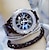 tanie Zegarki kwarcowe-damski zegarek kwarcowy luksusowy elegancki diamentowy zegarek na rękę z bransoletką wodoodporny ceramiczny pasek dżetów damski zegarek kwarcowy