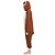 billige Kigurumi-pysjamas-Adults&#039; Kigurumi Pajamas Cartoon Sloth Animal Onesie Pajamas Polar Fleece Brown Cosplay For Men and Women Animal Sleepwear Cartoon Festival / Holiday Costumes / Leotard / Onesie