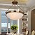 tanie Lampy sufitowe-3 światła 40 cm w stylu mini lampa wisząca metal szkło mosiądz tradycyjny / klasyczny 110-120v / 220-240v