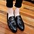 halpa Miesten Oxford-kengät-Miesten PU Syksy / Talvi Comfort Oxford-kengät Liukumaton Musta / Kulta