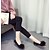 abordables Ballerines femme-Femme Ballerines Plume poilue Hiver Talon Plat Bout pointu Mocassin Cuir Nubuck Noir Vert Gris