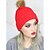 billige Beanie til kvinner-Dame Fest Lue / Slouchy Ensfarget Flerfarget Hatt / Søtt / Vinter / Hatt og lue