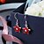 رخيصةأون Muotikorvakorut-Women&#039;s Drop Earrings Hoop Earrings Star Fashion Silver Plated Earrings Jewelry White / Red For Christmas Evening Party