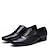 זול נעלי ריקודים ונעלי ריקוד מודרניות-בגדי ריקוד גברים נעליים מודרניות נעלי אופי בָּחוּץ עקבים עקב נמוך שרוכים שחור