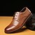 baratos Sapatos Oxford para Homem-Homens Oxfords Sapatos formais Festas &amp; Noite Microfibra Preto Marron Primavera Verão