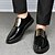 baratos Sapatos Oxford para Homem-Homens Sapatos Confortáveis Couro Ecológico Primavera / Outono Oxfords Preto