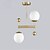 billiga Belysning för köksön-2-Light 50 cm Ministil Ljuskronor Metall Glas Målad Finishes Retro 110-120V 220-240V