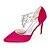 olcso Esküvői cipők-Női Esküvői cipők Erősített lábujj Strasszkő Szatén Magasított talpú Tavasz / Nyár Fukszia / Világosbarna / Kristály / Party és Estélyi