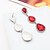 cheap Earrings-Women&#039;s Sapphire Crystal Stud Earrings Drop Earrings Hanging Earrings Pear Cut Long Solitaire Drop Ladies Elegant Fashion Classic everyday Earrings Jewelry White / Red / Blue For Wedding Party Gift
