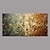 voordelige Schilderijen van bloemen/planten-Hang-geschilderd olieverfschilderij Handgeschilderde Vaakatasoinen panoraama Abstract Bloemenmotief / Botanisch Modern Inclusief Inner Frame / Uitgerekt canvas