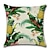abordables style floral &amp; végétal-Ensemble de 6 taies d&#039;oreiller botanique oiseaux tropicaux coussin extérieur coussin pour salon canapé canapé lit chaise vert