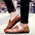 abordables Zapatillas sin cordones y mocasines de hombre-Hombre Zapatos de conducción Cuero Primavera / Otoño Zapatos de taco bajo y Slip-On Negro / Marrón / Amarillo
