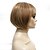 cheap Synthetic Trendy Wigs-Synthetic Wig Straight Straight Bob With Bangs Wig Short Light Brown Synthetic Hair Women&#039;s Highlighted / Balayage Hair Side Part Brown StrongBeauty