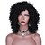 cheap Synthetic Lace Wigs-Synthetic Wig Curly Afro Curly Afro Wig Medium Length Natural Black Synthetic Hair Women&#039;s Side Part African American Wig Black