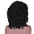 abordables Pelucas del cordón sintéticas-Pelucas sintéticas Rizado Afro Rizado Afro Peluca Media Negro Pelo sintético Mujer Parte lateral Peluca afroamericana Negro