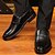 olcso Bebújós cipők férfiaknak-Férfi Papucsok &amp; Balerinacipők Formális cipők Extra méret Bőr naplopók Buli és este Mikroszálas Fekete Tavasz Ősz