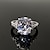 cheap Rings-Women&#039;s Band Ring Cubic Zirconia Silver Sterling Silver Cubic Zirconia Elegant Vintage Wedding Ceremony Jewelry / Engagement