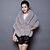 cheap Wraps &amp; Shawls-Sleeveless Ponchos Faux Fur / Organic Cotton Wedding / Party / Evening Women&#039;s Wrap With