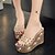 cheap Women&#039;s Sandals-Women&#039;s Shoes Rubber Spring / Fall Basic Pump Heels Gold / Silver
