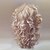 cheap Synthetic Trendy Wigs-Synthetic Wig Curly Blonde Synthetic Hair Blonde Wig Women&#039;s Long Capless