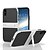 זול מגנים לטלפון &amp; מגני מסך-מגן עבור Apple iPhone X / iPhone 8 Plus / iPhone 8 עם מעמד כיסוי אחורי אחיד קשיח סיבי פחמן