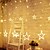 お買い得  ＬＥＤライトストリップ-導かれた星のカーテンの窓ライト12の星が付いている8つのモード138はクリスマスのハロウィーンの休日のための防水リンク可能なカーテンストリングライトを導きます結婚式の寝室屋内屋外の装飾