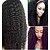 baratos Perucas de cabelo humano-Cabelo Humano Frente de Malha Peruca estilo Cabelo Brasileiro Kinky Curly Peruca 130% Densidade do Cabelo com o cabelo do bebê 100% Virgem Mulheres Longo Perucas de Cabelo Natural / Crespo Cacheado