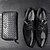 olcso Férfi fűzős bőrcipők-Férfi Félcipők Kényelmes cipők Üzlet Hétköznapi Műbőr PU Fekete Kék Tavasz Ősz / EU40