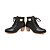 cheap Women&#039;s Boots-Women&#039;s Boots Fall / Winter Round Toe Fashion Boots Dress Buckle Leatherette Booties / Ankle Boots Black / Yellow / Pink