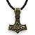 cheap Men&#039;s Necklaces-Men&#039;s Women&#039;s Pendant Necklace Geometrical Engraved Classic Fashion Hip-Hop Leather Alloy Gold Silver Necklace Jewelry For Carnival Club Cosplay Costumes