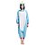 billige Kigurumi-pyjamas-Voksne Kigurumi-pyjamas enhjørning Pony Dyr Onesie-pyjamas Polarfleece Cosplay Til Damer og Herrer Halloween Nattøj Med Dyr Tegneserie Festival / ferie Kostumer / Trikot / Heldragtskostumer