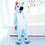 olcso Kigurumi pizsamák-Gyermek Szerepjáték Jelmezek Kigurumi pizsama Unicorn Táltos paripa Póniló Onesie pizsama Φανελένιο Ύφασμα Bíbor / Kék / Rózsaszín Cosplay mert Fiúk és lányok Allati Hálóruházat Rajzfilm Fesztivál