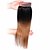 abordables Extensiones de color degradado-Cabello Brasileño Recto Pelo Natural Remy Ombre Ombre Cabello humano teje Extensiones de Pelo Natural / Corta / 10A / Corte Recto