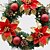 olcso Karácsonyi dekoráció-karácsonyi koszorú 1 szín tűlevelek karácsonyi dekoráció házibuli átmérője 30cm navidad új év kellékek