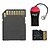 cheap Memory Cards-Class 10 32GB MicroSDHC TF Memory Card with USB Card Reader and SDHC SD Adapter