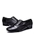 זול נעלי ריקודים ונעלי ריקוד מודרניות-בגדי ריקוד גברים נעליים מודרניות נעלי אופי בָּחוּץ עקבים עקב נמוך שרוכים שחור