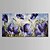 billige Blomster-/botaniske malerier-Hang malte oljemaleri Håndmalte - Blomstret / Botanisk Moderne Lerret