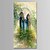levne Krajinomalby-Hang-malované olejomalba Ručně malované - Květinový / Botanický motiv Moderní Obsahovat vnitřní rám / Reprodukce plátna