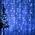 abordables Guirlandes Lumineuses LED-décoration de noël fenêtre rideau guirlande lumineuse 3x3m 300 led 8 modes d&#039;éclairage télécommande pour noël chambre à coucher maison fête de mariage décoration lampes de glaçons