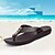 baratos Sandálias para Homem-Homens Sandálias Sapatos Confortáveis Slides e chinelos Casual Couro Ecológico Preto Primavera Verão