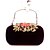 baratos Clutches &amp; Bolsas de Noite-Mulheres Detalhes em Cristal Veludo Bolsa de Mão Rhinestone Crystal Evening Bags Vinho / Preto / Roxo