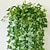 cheap Artificial Plants-Artificial Hanging Plants Ivy Vine Hanging Artificial Plants Plastic Plants Hanging for Garden Wall Decoration Pastoral Style Wall Flower 2 branch 90cm/36“ Outdoor decor Wedding Decoration