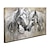 cheap Animal Paintings-Oil Painting Hand Painted Animals Animals Modern Rolled Canvas Rolled Without Frame