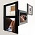 cheap Collage Picture Frames-Modern Contemporary PU Leather / ABS Painted Finishes Picture Frames, 4pcs