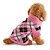 voordelige Hondenkleding-hondenjas,hondentruien puppykleding geruit / geruit warm houden winter hondenkleding puppykleding hondenoutfits roze kostuum wollen xs s m l xl